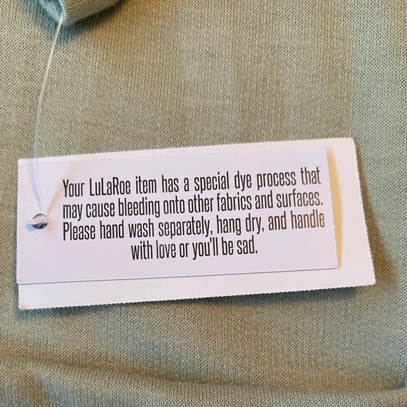 LuLaRoe SARAH Cardigan Sweater Duster Soft Green - Picture 9 of 16